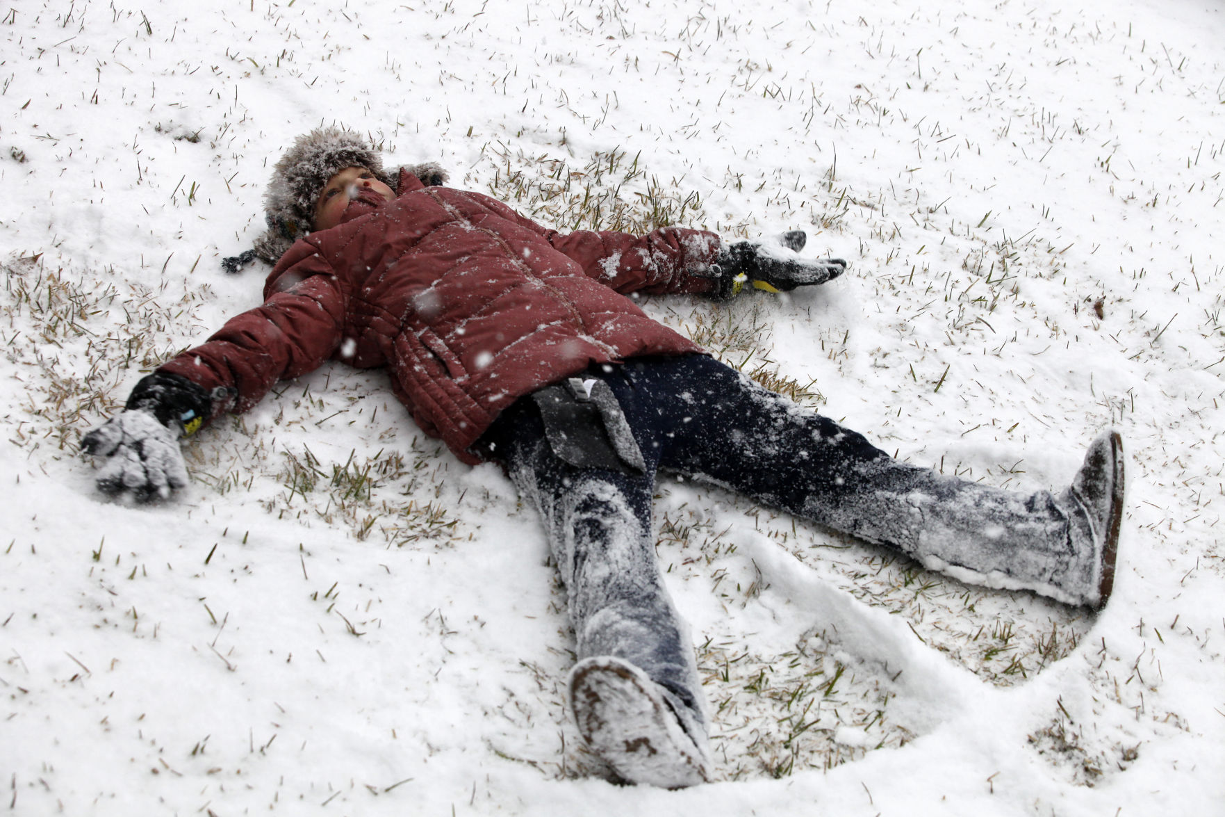Snow angel in Mount Pleasant